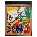 Framed Floral Print - Forest Scene Print & Colorful Abstract Art (Lot of 3)