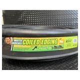 Master Gardener Coiled Edging Pro - 40 ft Black Garden Border