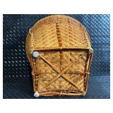 Rachael Ray Blue Enameled Cast Iron Dutch Oven with Lid, Wicker Basket & Bakeware