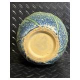 Woven Straw Tote Basket & Sunflower Ceramic Vase