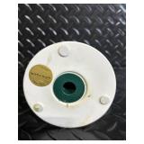 Teleflora Gift Angel Figurine - Blue Glass Dessert Stand & White Ruffled Plate - 3-Piece Set