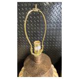 American Lamp Co. Vintage Ribbed Ceramic Vase Table Lamps - Pair, 23 in Tall