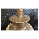 American Lamp Co. Vintage Ribbed Ceramic Vase Table Lamps - Pair, 23 in Tall