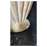 American Lamp Co. Vintage Ribbed Ceramic Vase Table Lamps - Pair, 23 in Tall