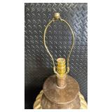 American Lamp Co. Vintage Ribbed Ceramic Vase Table Lamps - Pair, 23 in Tall