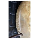 American Lamp Co. Vintage Ribbed Ceramic Vase Table Lamps - Pair, 23 in Tall