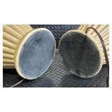 American Lamp Co. Vintage Ribbed Ceramic Vase Table Lamps - Pair, 23 in Tall