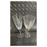 Champagne Flutes - Clear Glass Stemware Set