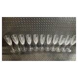 Champagne Flutes - Clear Glass Stemware Set