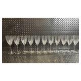 Champagne Flutes - Clear Glass Stemware Set