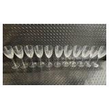 Champagne Flutes - Clear Glass Stemware Set