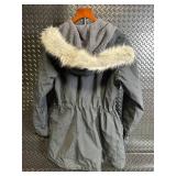 Columbia Interchange Parka - Size M, Fur Trim Hood, Dark Charcoal
