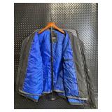 London Fog F.O.G. XXL Parka - Gray/Black Exterior, Bright Blue Lining
