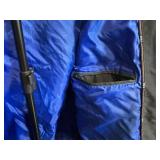 London Fog F.O.G. XXL Parka - Gray/Black Exterior, Bright Blue Lining