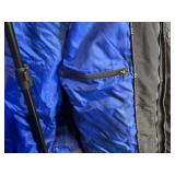 London Fog F.O.G. XXL Parka - Gray/Black Exterior, Bright Blue Lining