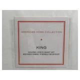 American Home Collection King Deluxe 4-Piece Sheet Set - White Deep Pocket