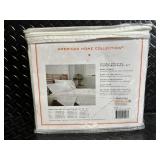 American Home Collection King Deluxe 4-Piece Sheet Set - White Deep Pocket