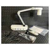 EPSON ELPDC21 Document Camera - Adjustable Arm, Remote, Cables & Carry Case