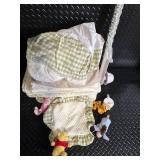 Disney Winnie the Pooh Baby Quilt Patchwork Blanket Set with Arch & Plush Toys