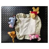 Disney Winnie the Pooh Baby Quilt Patchwork Blanket Set with Arch & Plush Toys