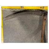 Antique Scythe with Wooden Snath and Curved Steel Blade