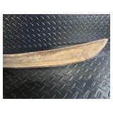 Antique Scythe with Wooden Snath and Curved Steel Blade