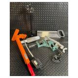 Weed Wrench Wood Plant Puller with Stand and Assorted Clamps - USA Made