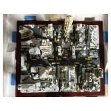 Miniature Snowy City Diorama with Skyscrapers, Cars & Christmas Details