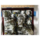 Miniature Snowy City Diorama with Skyscrapers, Cars & Christmas Details