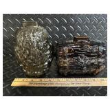 Owl Jar & Assorted Antique Glass Bottles & Jars (Lot of 6)