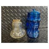 Owl Jar & Assorted Antique Glass Bottles & Jars (Lot of 6)