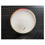 Floral Hand-Painted Pitcher with Pink Roses, Green Gradient - Vintage Ceramic