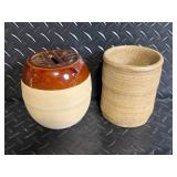 Floral Hand-Painted Pitcher with Pink Roses, Green Gradient - Vintage Ceramic