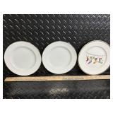 White Ceramic Dinnerware & Decor Lot - Plates, Cups, Mugs, Pitcher, Hen-in-Basket