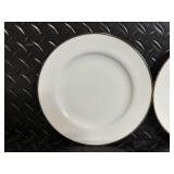 White Ceramic Dinnerware & Decor Lot - Plates, Cups, Mugs, Pitcher, Hen-in-Basket