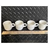 White Ceramic Dinnerware & Decor Lot - Plates, Cups, Mugs, Pitcher, Hen-in-Basket