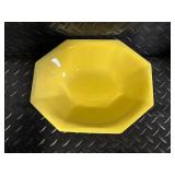 Heritage Johnson Bros Ironstone Octagonal Plates & Cobalt Blue Glassware Set