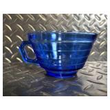 Heritage Johnson Bros Ironstone Octagonal Plates & Cobalt Blue Glassware Set