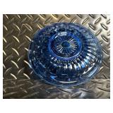 Heritage Johnson Bros Ironstone Octagonal Plates & Cobalt Blue Glassware Set