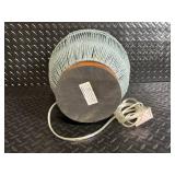 Vintage Woven Wire Lamp Set - 2-Piece Lamp with Wooden Base