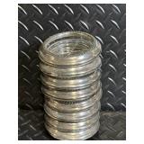 Raymond Waites Iris Quartet Plate (1991) - 2 Bavarian Hand-Painted Plates & 9 Glass Coasters