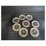 Raymond Waites Iris Quartet Plate (1991) - 2 Bavarian Hand-Painted Plates & 9 Glass Coasters