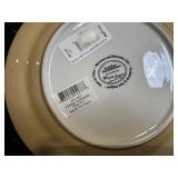 Park Designs Hand-Painted Christmas Dinnerware ENESCO Signature Glass & Plates (Lot of 7)