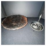 Vintage Metal Wind-Up Figurines Set with Desk & Discs - Industrial Art