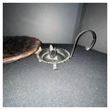 Vintage Metal Wind-Up Figurines Set with Desk & Discs - Industrial Art