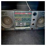 Fisher Stereo High Fidelity System AC/DC Cassette Deck with Twin Speakers