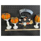 Precious Moments Best Witches LED Pumpkin Trio on Pedestals