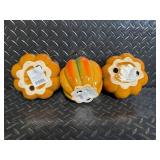Precious Moments Best Witches LED Pumpkin Trio on Pedestals