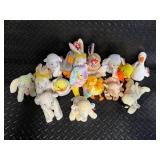 TY Beanie Babies Collection - Lullaby, Gracie, Quackers, Chickie, Knuckles, Fleecie