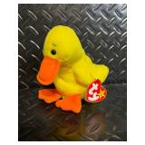 TY Beanie Babies Collection - Lullaby, Gracie, Quackers, Chickie, Knuckles, Fleecie